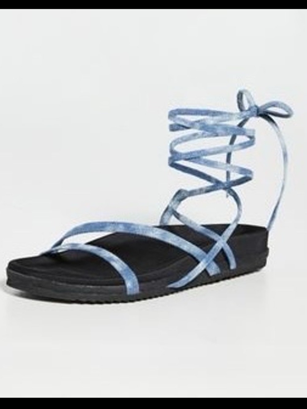 ROAM Denim Lace-Up Gladiator Strappy Women's Sandal NEW